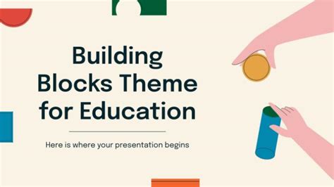 Building Blocks Theme for Education Presentation .